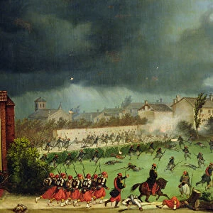 Scene from the Battle of Solferino (oil on canvas)