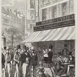 Scene on the Boulevard des Italiens (engraving)