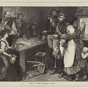 Scene in a Cabaret in the North of France (engraving)
