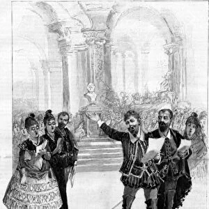 Scene from Don Giovanni by Wolfgang Amadeus Mozart (engraving)