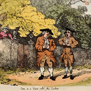 Scene in a Farce called the Quaker, 1783 (pen & wash)
