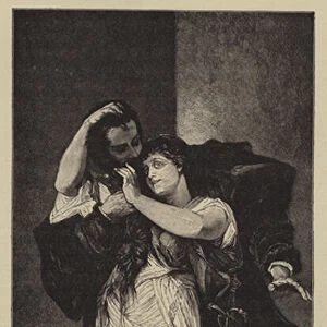 Scene from "Faust"(engraving)
