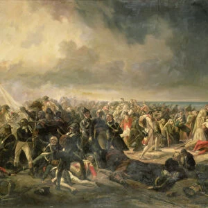 Scene of the Landing at Quiberon in 1795, 1850 (oil on canvas)