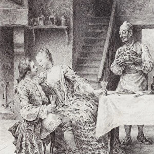 Scene from Manon Lescaut (engraving)