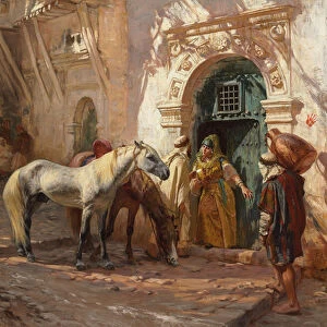 A Scene in Morocco; Scene prise au Maroc, 1885 (oil on canvas)