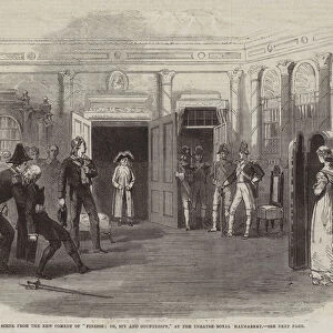 Scene from the New Comedy of "Finesse;or, Spy and Counterspy, "at the Theatre Royal Haymarket (engraving)