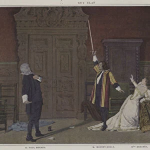 Scene from a production of Ruy Blas, by Victor Hugo (colour photo)