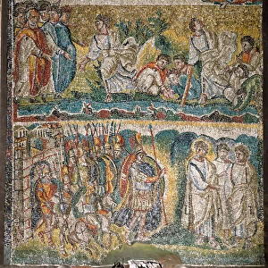 Scenes from The Book of Joshua: The taking of Jericho, The seven priests carrying the Ark