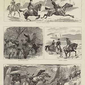 Scenes from the Life of an Officers Wife in India (engraving)