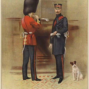 The "Scots Guards"(colour litho)
