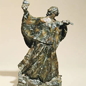 Sculptress at Work; Femme Sculpteur au Travail, 1906 (bronze with green patina)