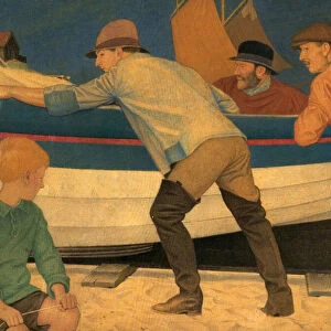 Up From the Sea, 1920 (tempera on fabric)