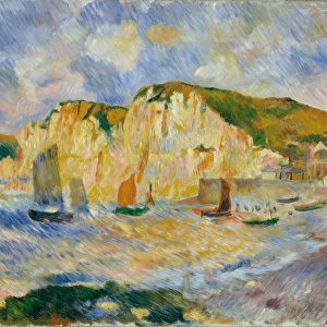 Sea and Cliffs, c. 1885 (oil on canvas)