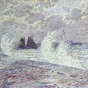 The Sea during Equinox, Boulogne-sur-Mer, 1900 (oil on canvas)
