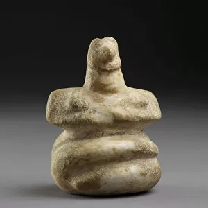 Seated figure from Patissia, Cycladic, c. 3000-2000 (marble)
