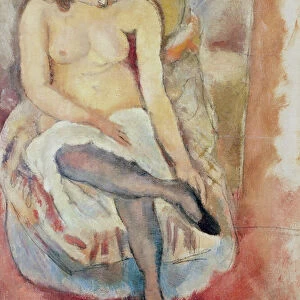 Seated Woman (oil on canvas)