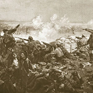The Second Battle of Ypres, 1914-19 (litho)
