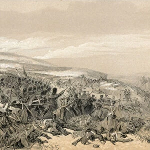 Second charge of the Guards, when they retook the two gun battery at the battle of Inkermann