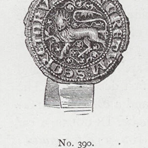 Secretum of Robert Bruce, Earl of Carrick; AD 1296 (engraving)