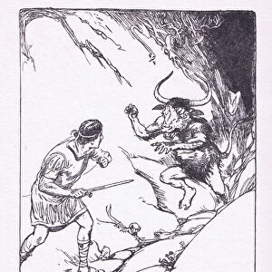 He had never seen so strange a beast, from The Heroes published by George Allen