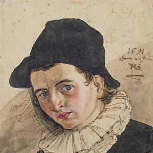 Self Portrait, 1591 (w / c on paper)
