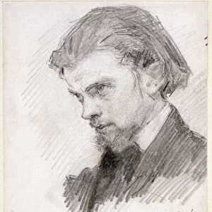Self Portrait, 1859 (pencil on paper)