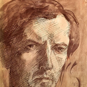 Self portrait, 1909 (ink & w / c)
