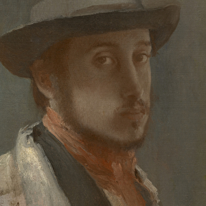 Self-Portrait, c. 1857--58 (oil on paper, mounted on canvas)