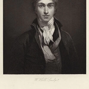 Self-portrait of J M W Turner (engraving)