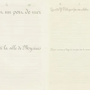 sentences in round script, three character sizes, 19th century (print) sentences in round script, three character sizes, 19th century (print)