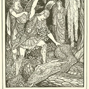 How the Serpent that Guarded the Golden Fleece was Slain (engraving)
