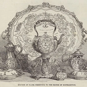 Service of Plate presented to the Mayor of Southampton (engraving)