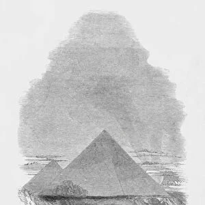 Seven Wonders Of The Ancient World: Pyramids (engraving)
