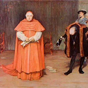Shakespeare: The Downfall of Wolsey, King Henry VIII, Act III, Scene 2 (colour litho)