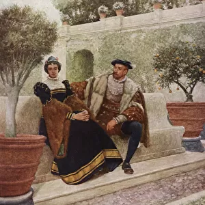 Shakespeare's The Merchant of Venice: Lorenzo and Jessica (colour litho)