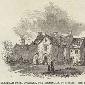 Sharpham Park, Somerset, the Birthplace of Fielding the Novelist (engraving)