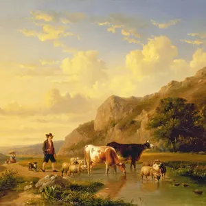 A Shepherd with Animals A Shepherd with Animals
