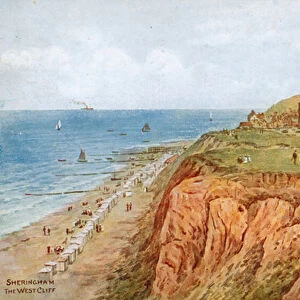 Sheringham, The West Cliff (colour litho)