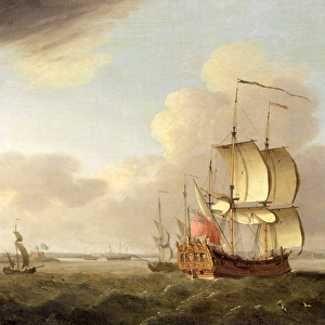 Shipping in the Thames Estuary, c. 1761-66 (oil on canvas)
