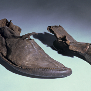 Shoes, Anglo-Saxon, c. 5th-10th century (leather)