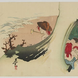 Shojo, Meiji era, late 19th century (colour woodblock print)