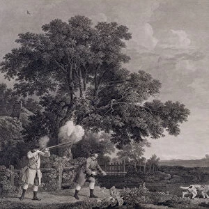 Shooting, plate 3, engraved by William Woollett (1735-85) 1770 (engraving with etching)