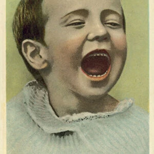Shouting boy (colour photo)