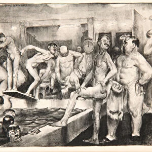 The Shower-Bath, 1917 (litho)