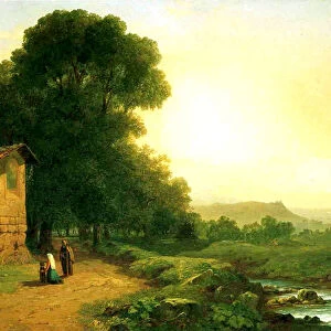 A Shrine in Italy, 1847 (oil on canvas)