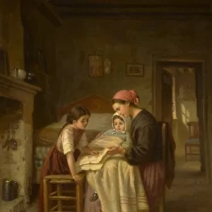 The Sick Child, c. 1870-75 (oil on panel)
