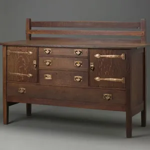 Stickley Oak Sideboard Print, c.1905
