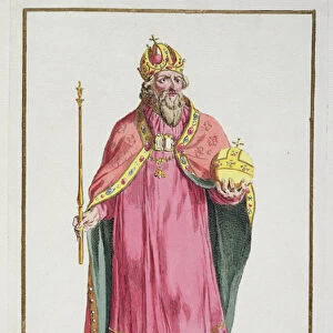 Sigismund (1368-1437) Holy Roman Emperor (1433-37) from Receuil des Estampes