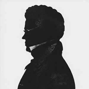 Silhouette of Franz Peter Schubert (litho)