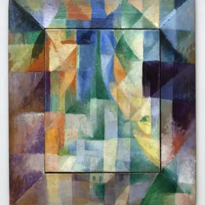 Simultaneous windows on the city. Part 1, second pattern, first replica. Painting by Robert Delaunay (1885-1941), Oil On Canvas, 1912. Art francais 20th century. Kunsthalle, Hamburg, Germany Simultaneous windows on the city. Part 1, second pattern, first replica. Painting by Robert Delaunay (1885-1941), Oil On Canvas, 1912. Art francais 20th century. Kunsthalle, Hamburg, Germany